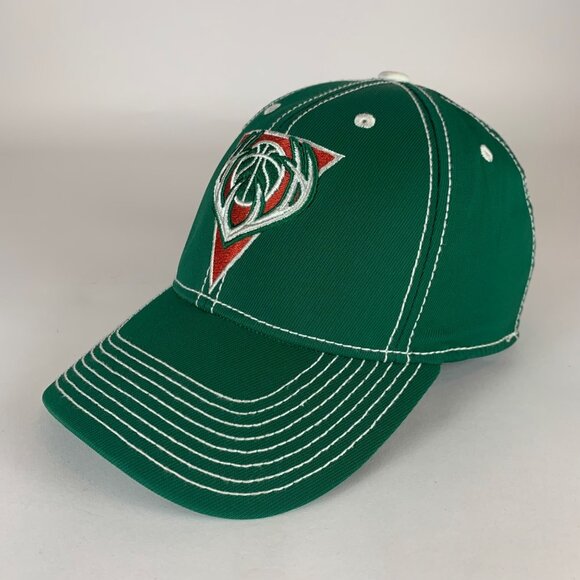 Milwaukee Bucks NBA Retro Green Adidas Stretch Fitted Hat Mens S/M - Picture 1 of 5